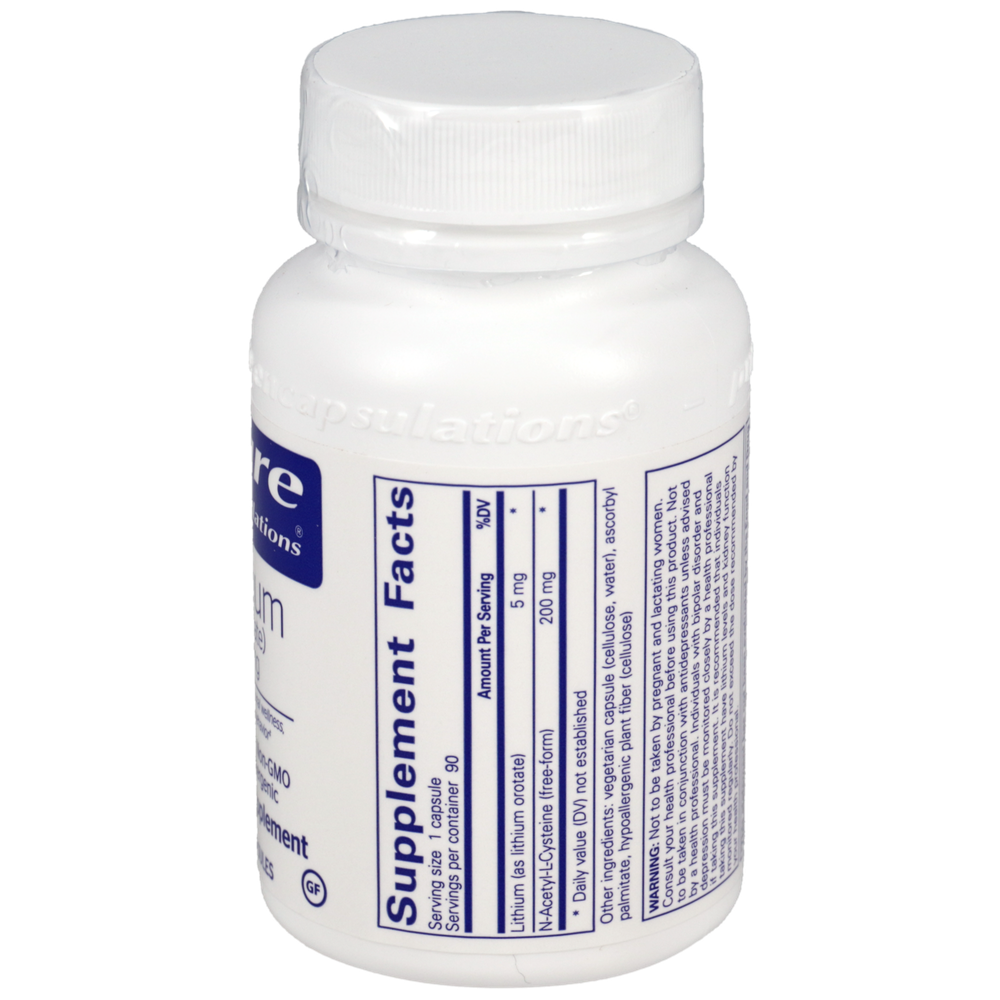 Lithium (Orotate) 5mg (90 capsules)