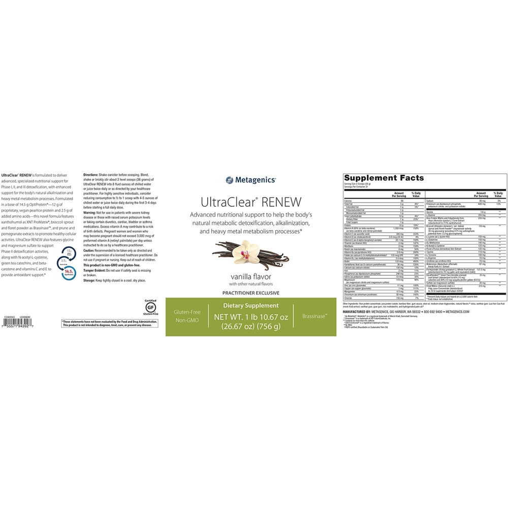 UltraClear® RENEW - Vanilla (756 Grams)