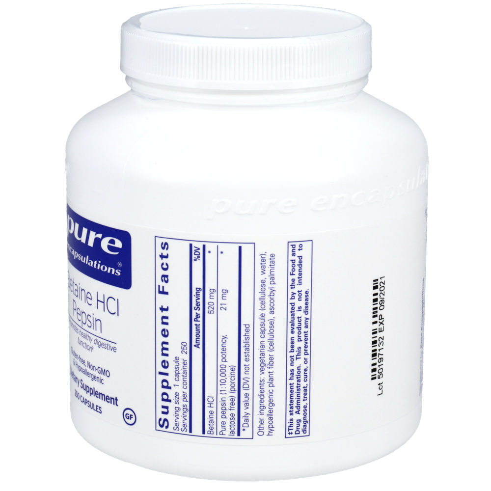Betaine Hcl Pepsin (250 capsules)