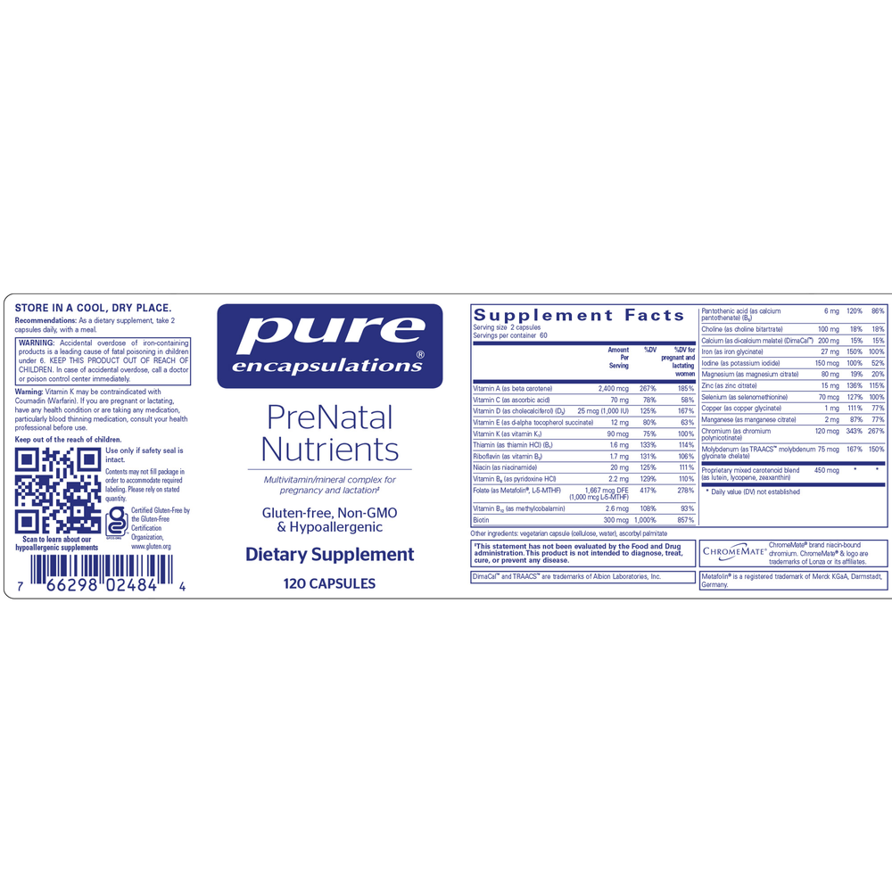 PreNatal Nutrients (120 capsules)