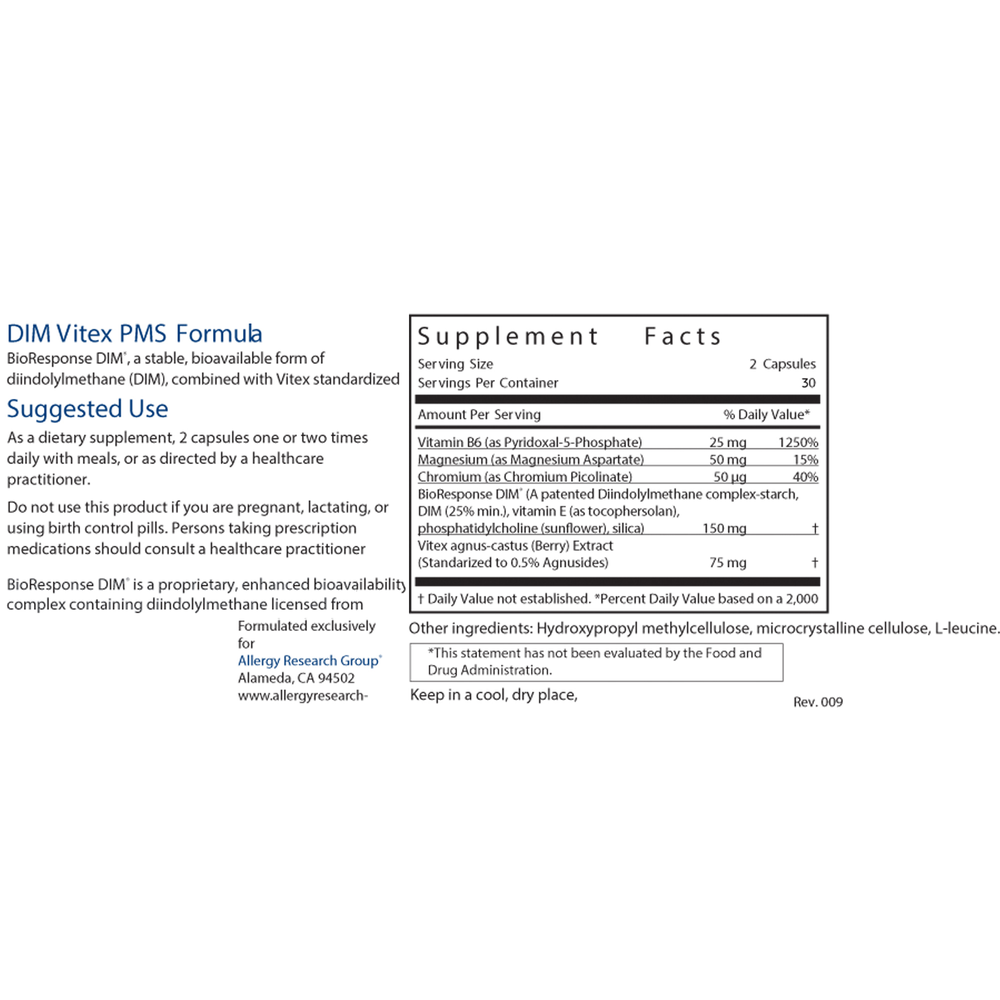DIM Vitex PMS Formula (120 capsules)