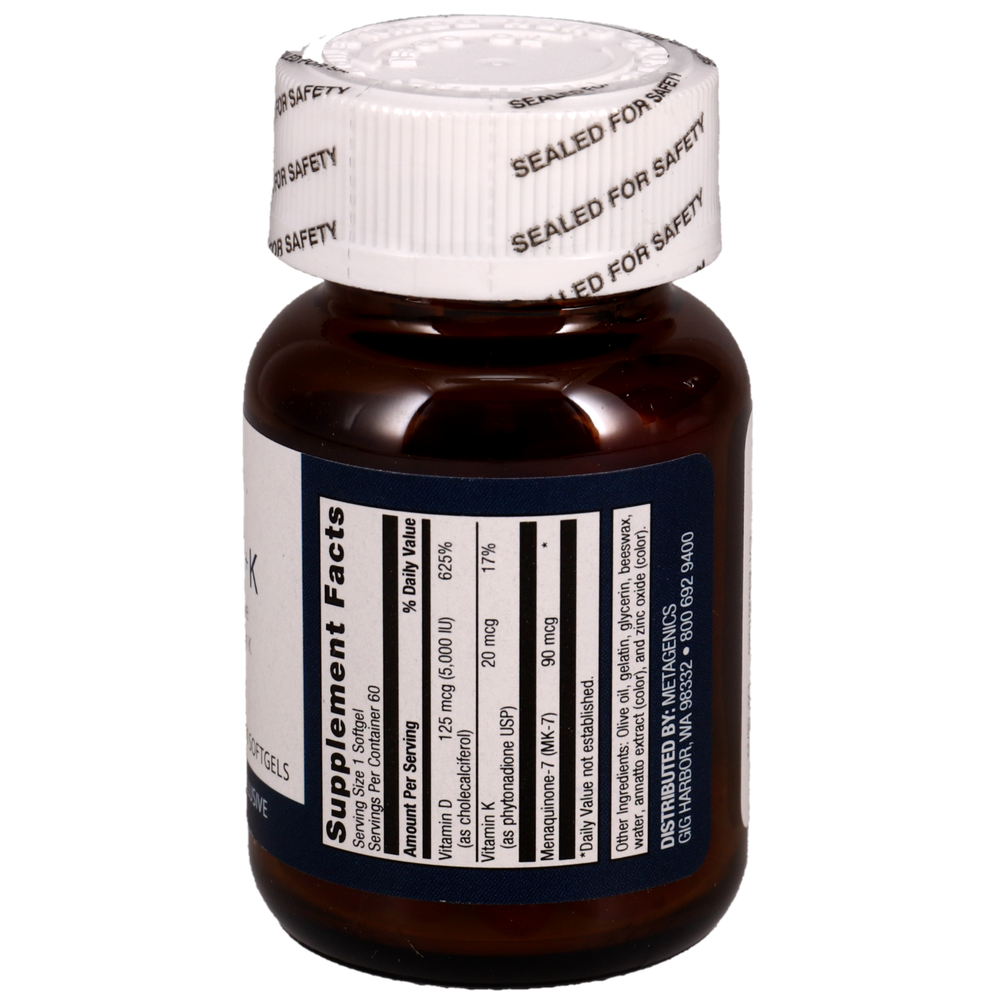 D3 5,000 + K (60 Softgels)