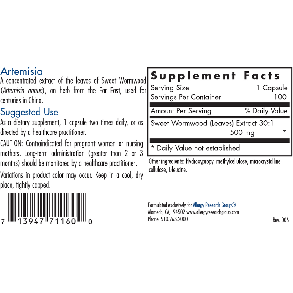 Artemisia (100 capsules)