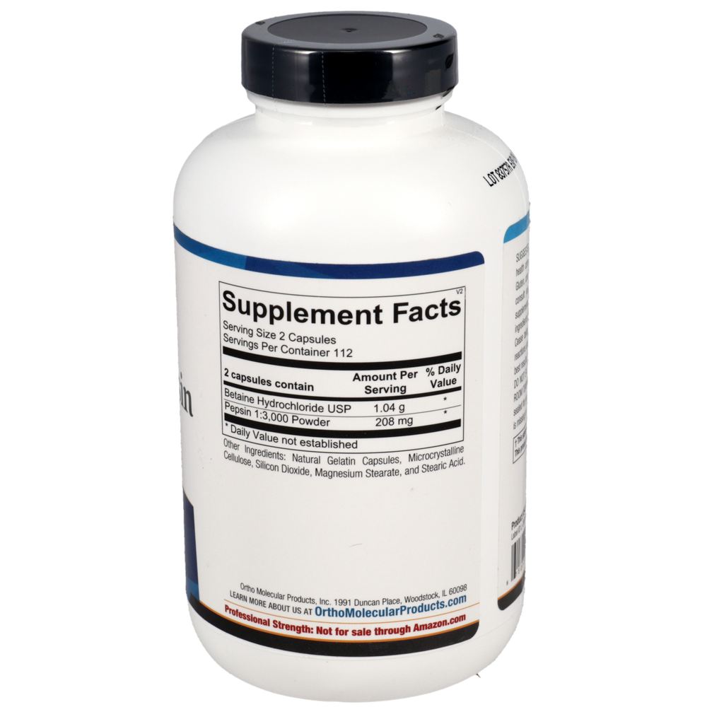 Betaine & Pepsin (225 capsules)