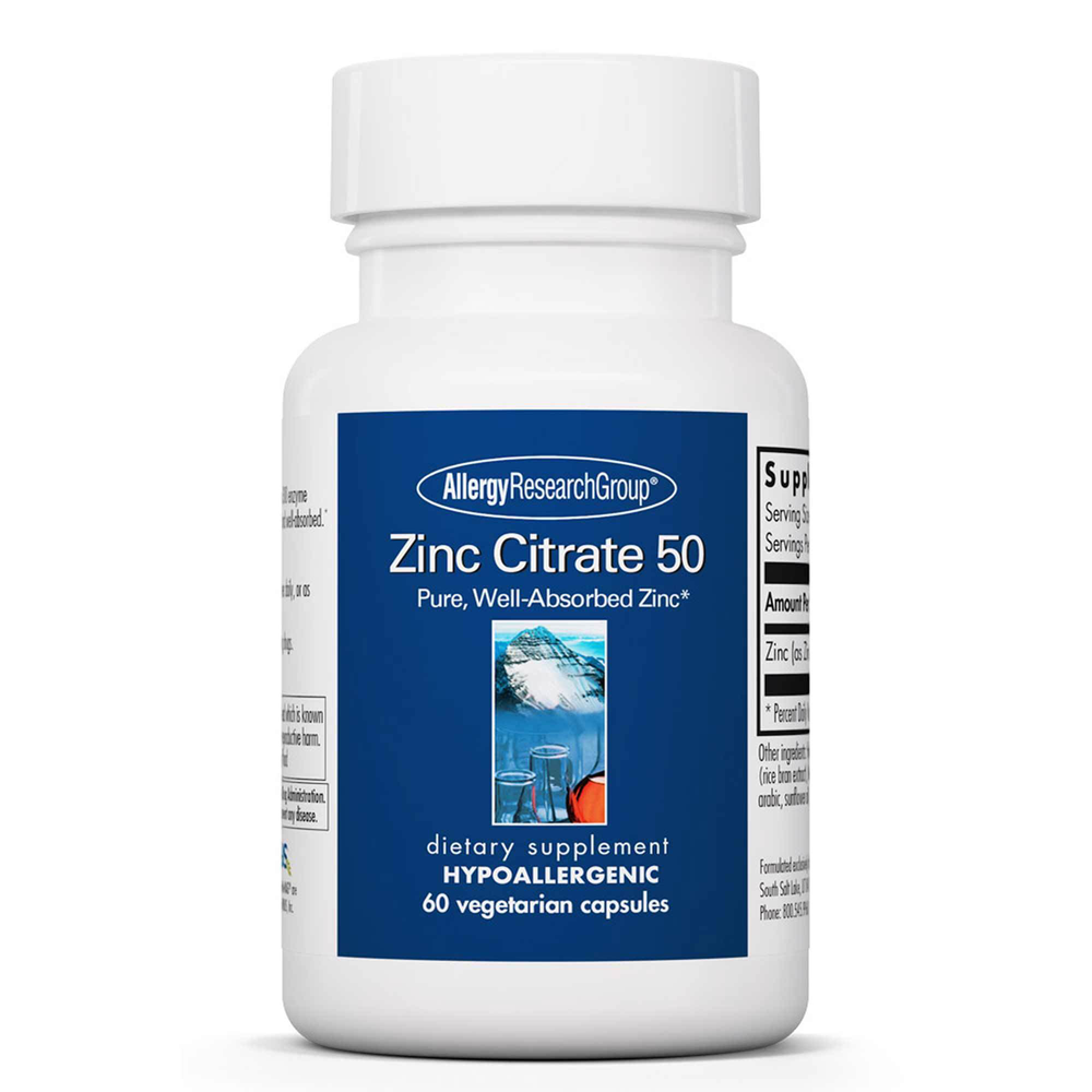Zinc Citrate 50mg (60 capsules)