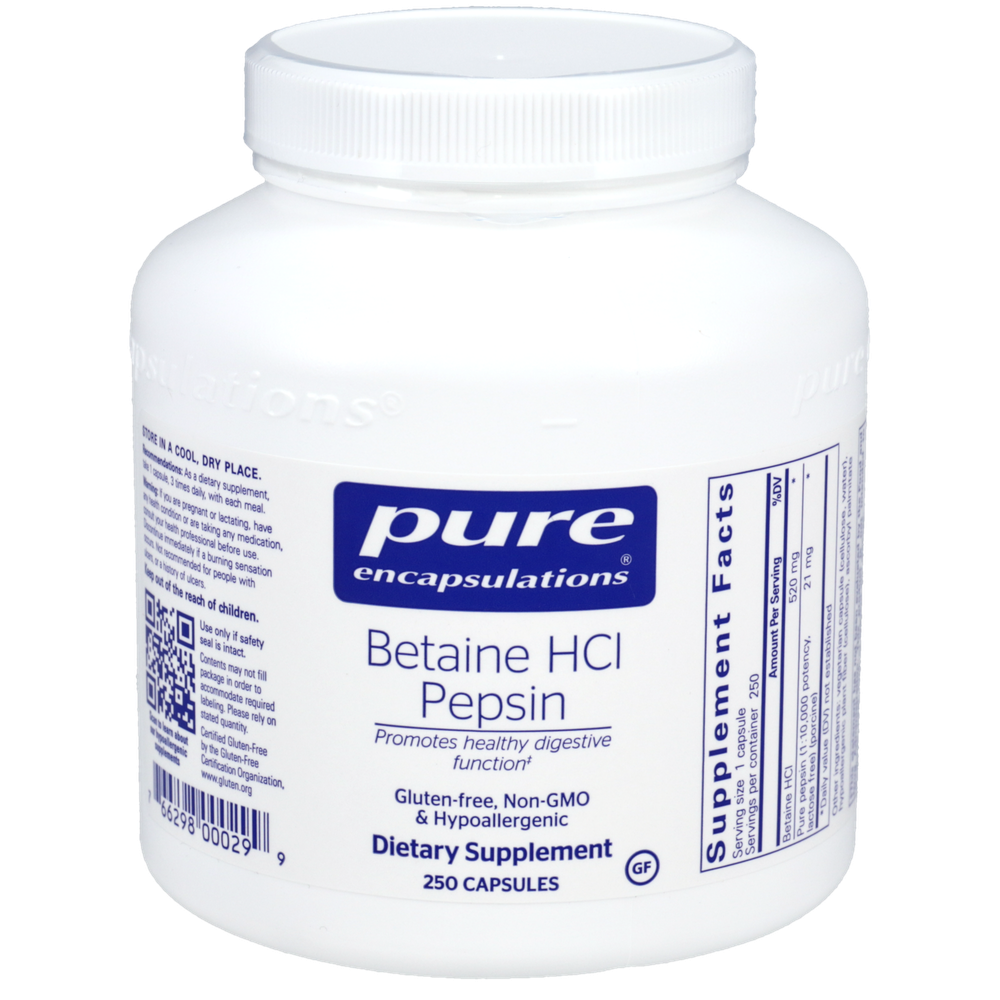 Betaine Hcl Pepsin (250 capsules)