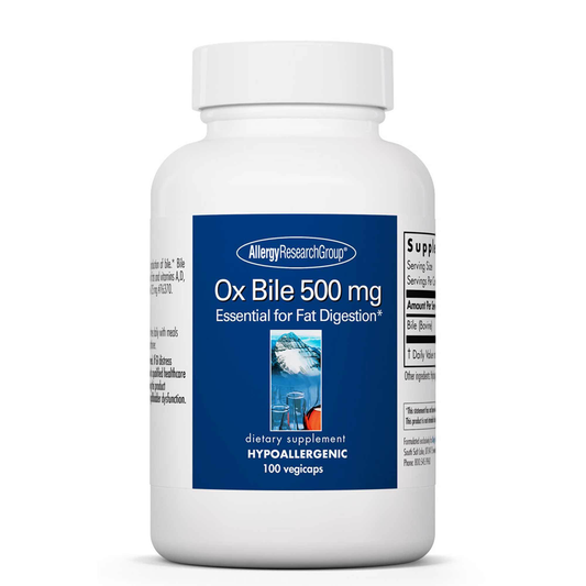 Ox Bile 500mg (100 capsules)