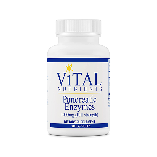 Pancreatic Enzymes Digestion Supplement with Protease, Amylase & Lipase - 1000mg 90 Capsules